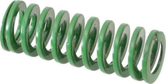 Dayton Lamina - 5/8" Hole Diam, 11/32" Rod Diam, 1-3/4" Free Length, Green Die Spring - 10 Lb Max Deflection, 0.69" Max Deflection, Light Duty, Chromium Vanadium Steel - Eagle Tool & Supply