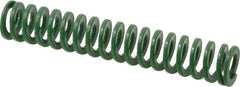 Dayton Lamina - 5/8" Hole Diam, 11/32" Rod Diam, 3-1/2" Free Length, Green Die Spring - 5.3 Lb Max Deflection, 1.4" Max Deflection, Light Duty, Chromium Vanadium Steel - Eagle Tool & Supply