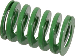 Dayton Lamina - 1" Hole Diam, 1/2" Rod Diam, 1-1/2" Free Length, Green Die Spring - 37 Lb Max Deflection, 0.6" Max Deflection, Light Duty, Chromium Vanadium Steel - Eagle Tool & Supply