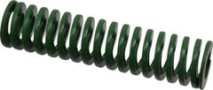 Dayton Lamina - 1" Hole Diam, 1/2" Rod Diam, 4" Free Length, Green Die Spring - 12.1 Lb Max Deflection, 1.61" Max Deflection, Light Duty, Chromium Vanadium Steel - Eagle Tool & Supply