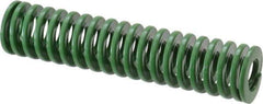 Dayton Lamina - 1" Hole Diam, 1/2" Rod Diam, 4-1/2" Free Length, Green Die Spring - 10.7 Lb Max Deflection, 1.8" Max Deflection, Light Duty, Chromium Vanadium Steel - Eagle Tool & Supply