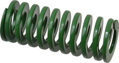 Dayton Lamina - 1-1/4" Hole Diam, 5/8" Rod Diam, 3" Free Length, Green Die Spring - 26.3 Lb Max Deflection, 1.2" Max Deflection, Light Duty, Chromium Vanadium Steel - Eagle Tool & Supply