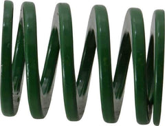 Dayton Lamina - 1-1/2" Hole Diam, 3/4" Rod Diam, 2" Free Length, Green Die Spring - 60.3 Lb Max Deflection, 0.8" Max Deflection, Light Duty, Chromium Vanadium Steel - Eagle Tool & Supply