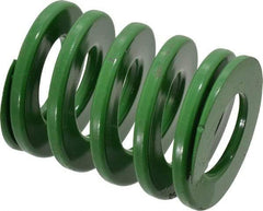 Dayton Lamina - 2" Hole Diam, 1" Rod Diam, 2-1/2" Free Length, Green Die Spring - 89.9 Lb Max Deflection, 1.01" Max Deflection, Light Duty, Chromium Vanadium Steel - Eagle Tool & Supply