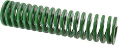 Dayton Lamina - 2" Hole Diam, 1" Rod Diam, 8" Free Length, Green Die Spring - 23.8 Lb Max Deflection, 3.2" Max Deflection, Light Duty, Chromium Vanadium Steel - Eagle Tool & Supply