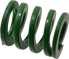 Dayton Lamina - 2-1/2" Hole Diam, 1-1/2" Rod Diam, 3" Free Length, Green Die Spring - 110 Lb Max Deflection, 1.2" Max Deflection, Light Duty, Chromium Vanadium Steel - Eagle Tool & Supply