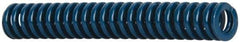 Dayton Lamina - 3/8" Hole Diam, 3/16" Rod Diam, 2-1/2" Free Length, Blue Die Spring - 3.87 Lb Max Deflection, 0.94" Max Deflection, Medium Duty, Chromium Vanadium Steel - Eagle Tool & Supply