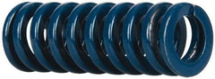 Dayton Lamina - 5/8" Hole Diam, 11/32" Rod Diam, 1-3/4" Free Length, Blue Die Spring - 17.4 Lb Max Deflection, 0.65" Max Deflection, Medium Duty, Chromium Vanadium Steel - Eagle Tool & Supply