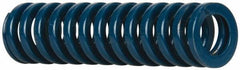 Dayton Lamina - 5/8" Hole Diam, 11/32" Rod Diam, 2-1/2" Free Length, Blue Die Spring - 12 Lb Max Deflection, 0.94" Max Deflection, Medium Duty, Chromium Vanadium Steel - Eagle Tool & Supply