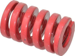 Dayton Lamina - 1" Hole Diam, 1/2" Rod Diam, 1-1/2" Free Length, Red Die Spring - 127 Lb Max Deflection, 0.45" Max Deflection, Heavy Duty, Chromium Vanadium Steel - Eagle Tool & Supply