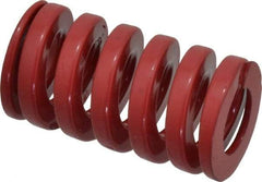 Dayton Lamina - 1" Hole Diam, 1/2" Rod Diam, 1-3/4" Free Length, Red Die Spring - 109 Lb Max Deflection, 0.52" Max Deflection, Heavy Duty, Chromium Vanadium Steel - Eagle Tool & Supply