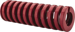 Dayton Lamina - 1" Hole Diam, 1/2" Rod Diam, 3" Free Length, Red Die Spring - 57 Lb Max Deflection, 0.9" Max Deflection, Heavy Duty, Chromium Vanadium Steel - Eagle Tool & Supply