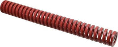 Dayton Lamina - 1" Hole Diam, 1/2" Rod Diam, 8" Free Length, Red Die Spring - 20.5 Lb Max Deflection, 2.4" Max Deflection, Heavy Duty, Chromium Vanadium Steel - Eagle Tool & Supply