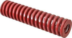 Dayton Lamina - 2" Hole Diam, 1" Rod Diam, 8" Free Length, Red Die Spring - 65.3 Lb Max Deflection, 2.4" Max Deflection, Heavy Duty, Chromium Vanadium Steel - Eagle Tool & Supply