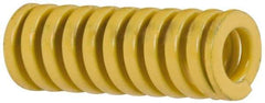 Dayton Lamina - 3/8" Hole Diam, 3/16" Rod Diam, 1" Free Length, Yellow Die Spring - 18.7 Lb Max Deflection, 0.25" Max Deflection, Extra Heavy Duty, Chromium Vanadium Steel - Eagle Tool & Supply