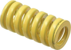 Dayton Lamina - 5/8" Hole Diam, 11/32" Rod Diam, 1-1/4" Free Length, Yellow Die Spring - 53.7 Lb Max Deflection, 0.31" Max Deflection, Extra Heavy Duty, Chromium Vanadium Steel - Eagle Tool & Supply