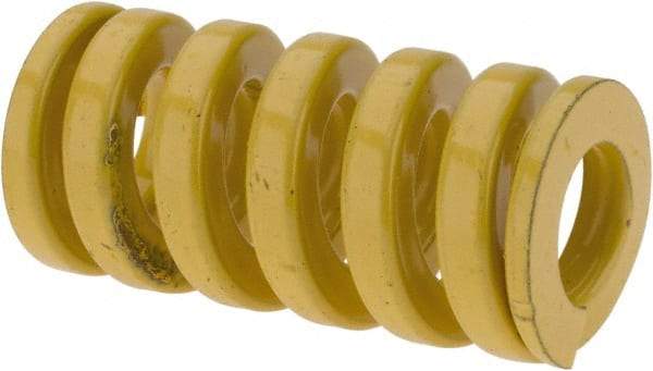 Dayton Lamina - 3/4" Hole Diam, 3/8" Rod Diam, 1-1/2" Free Length, Yellow Die Spring - 111 Lb Max Deflection, 0.37" Max Deflection, Extra Heavy Duty, Chromium Vanadium Steel - Eagle Tool & Supply