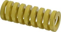 Dayton Lamina - 1" Hole Diam, 1/2" Rod Diam, 2-1/2" Free Length, Yellow Die Spring - 87.8 Lb Max Deflection, 0.63" Max Deflection, Extra Heavy Duty, Chromium Vanadium Steel - Eagle Tool & Supply