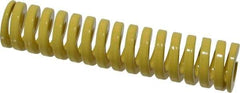 Dayton Lamina - 1" Hole Diam, 1/2" Rod Diam, 4-1/2" Free Length, Yellow Die Spring - 46.2 Lb Max Deflection, 1.12" Max Deflection, Extra Heavy Duty, Chromium Vanadium Steel - Eagle Tool & Supply