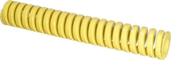 Dayton Lamina - 1" Hole Diam, 1/2" Rod Diam, 6" Free Length, Yellow Die Spring - 34.4 Lb Max Deflection, 1.5" Max Deflection, Extra Heavy Duty, Chromium Vanadium Steel - Eagle Tool & Supply