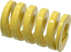 Dayton Lamina - 1-1/4" Hole Diam, 5/8" Rod Diam, 2" Free Length, Yellow Die Spring - 197 Lb Max Deflection, 0.5" Max Deflection, Extra Heavy Duty, Chromium Vanadium Steel - Eagle Tool & Supply