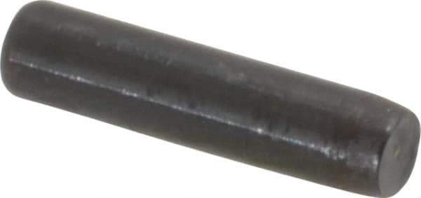 Holo-Krome - 1/8" Diam x 1/2" Pin Length Grade 8 Alloy Steel Standard Dowel Pin - Black Luster Finish, C 47-58 & C 60 (Surface) Hardness, 1 Beveled & 1 Rounded End - Eagle Tool & Supply