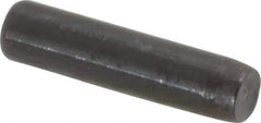 Holo-Krome - 1/8" Diam x 1/2" Pin Length Grade 8 Alloy Steel Standard Dowel Pin - Black Luster Finish, C 47-58 & C 60 (Surface) Hardness, 1 Beveled & 1 Rounded End - Eagle Tool & Supply