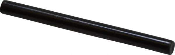 Holo-Krome - 1/8" Diam x 1-1/2" Pin Length Grade 8 Alloy Steel Standard Dowel Pin - Black Luster Finish, C 47-58 & C 60 (Surface) Hardness, 1 Beveled & 1 Rounded End - Eagle Tool & Supply