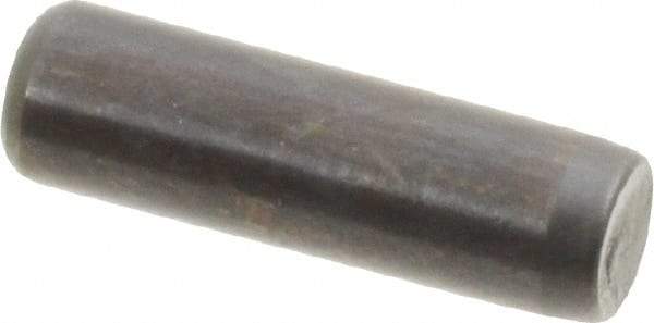 Holo-Krome - 3/16" Diam x 5/8" Pin Length Grade 8 Alloy Steel Standard Dowel Pin - Black Luster Finish, C 47-58 & C 60 (Surface) Hardness, 1 Beveled & 1 Rounded End - Eagle Tool & Supply