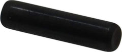 Holo-Krome - 3/16" Diam x 3/4" Pin Length Grade 8 Alloy Steel Standard Dowel Pin - Black Luster Finish, C 47-58 & C 60 (Surface) Hardness, 1 Beveled & 1 Rounded End - Eagle Tool & Supply