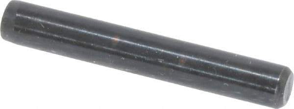 Holo-Krome - 3/16" Diam x 1-1/4" Pin Length Grade 8 Alloy Steel Standard Dowel Pin - Black Luster Finish, C 47-58 & C 60 (Surface) Hardness, 1 Beveled & 1 Rounded End - Eagle Tool & Supply