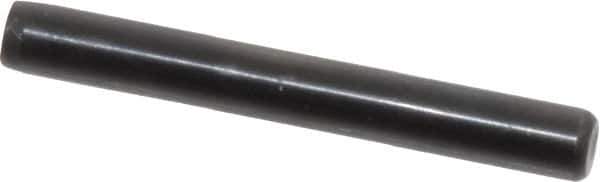 Holo-Krome - 3/16" Diam x 1-1/2" Pin Length Grade 8 Alloy Steel Standard Dowel Pin - Black Luster Finish, C 47-58 & C 60 (Surface) Hardness, 1 Beveled & 1 Rounded End - Eagle Tool & Supply