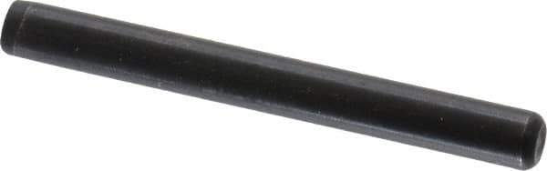 Holo-Krome - 3/16" Diam x 1-3/4" Pin Length Grade 8 Alloy Steel Standard Dowel Pin - Black Luster Finish, C 47-58 & C 60 (Surface) Hardness, 1 Beveled & 1 Rounded End - Eagle Tool & Supply