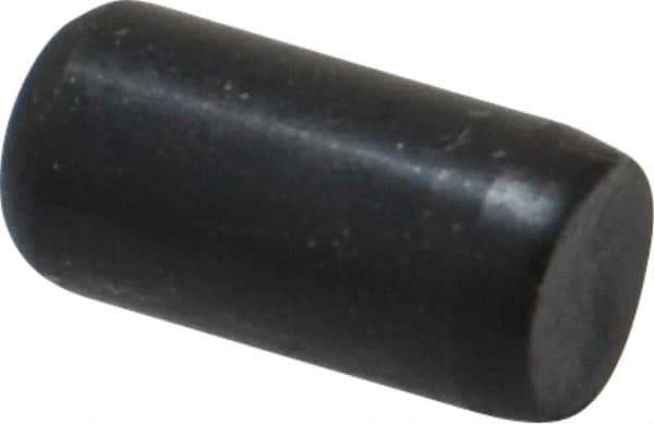 Holo-Krome - 1/4" Diam x 1/2" Pin Length Grade 8 Alloy Steel Standard Dowel Pin - Black Luster Finish, C 47-58 & C 60 (Surface) Hardness, 1 Beveled & 1 Rounded End - Eagle Tool & Supply