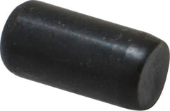 Holo-Krome - 1/4" Diam x 1/2" Pin Length Grade 8 Alloy Steel Standard Dowel Pin - Black Luster Finish, C 47-58 & C 60 (Surface) Hardness, 1 Beveled & 1 Rounded End - Eagle Tool & Supply