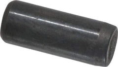 Holo-Krome - 1/4" Diam x 5/8" Pin Length Grade 8 Alloy Steel Standard Dowel Pin - Black Luster Finish, C 47-58 & C 60 (Surface) Hardness, 1 Beveled & 1 Rounded End - Eagle Tool & Supply