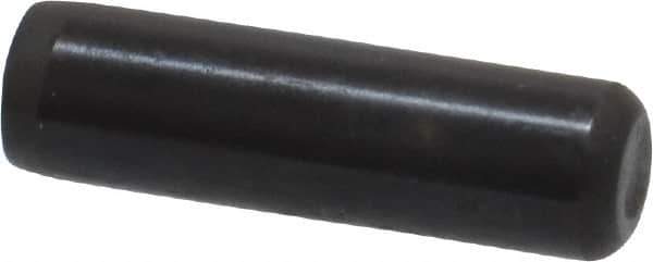 Holo-Krome - 1/4" Diam x 7/8" Pin Length Grade 8 Alloy Steel Standard Dowel Pin - Black Luster Finish, C 47-58 & C 60 (Surface) Hardness, 1 Beveled & 1 Rounded End - Eagle Tool & Supply