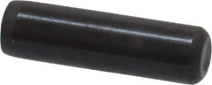 Holo-Krome - 1/4" Diam x 7/8" Pin Length Grade 8 Alloy Steel Standard Dowel Pin - Black Luster Finish, C 47-58 & C 60 (Surface) Hardness, 1 Beveled & 1 Rounded End - Eagle Tool & Supply