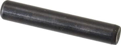 Holo-Krome - 1/4" Diam x 1-1/2" Pin Length Grade 8 Alloy Steel Standard Dowel Pin - Black Luster Finish, C 47-58 & C 60 (Surface) Hardness, 1 Beveled & 1 Rounded End - Eagle Tool & Supply