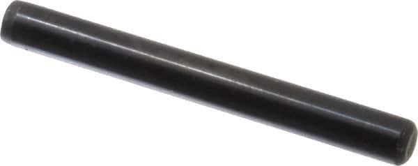 Holo-Krome - 1/4" Diam x 2-1/4" Pin Length Grade 8 Alloy Steel Standard Dowel Pin - Black Luster Finish, C 47-58 & C 60 (Surface) Hardness, 1 Beveled & 1 Rounded End - Eagle Tool & Supply