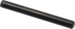 Holo-Krome - 1/4" Diam x 2-1/4" Pin Length Grade 8 Alloy Steel Standard Dowel Pin - Black Luster Finish, C 47-58 & C 60 (Surface) Hardness, 1 Beveled & 1 Rounded End - Eagle Tool & Supply