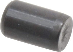 Holo-Krome - 5/16" Diam x 1/2" Pin Length Grade 8 Alloy Steel Standard Dowel Pin - Black Luster Finish, C 47-58 & C 60 (Surface) Hardness, 1 Beveled & 1 Rounded End - Eagle Tool & Supply