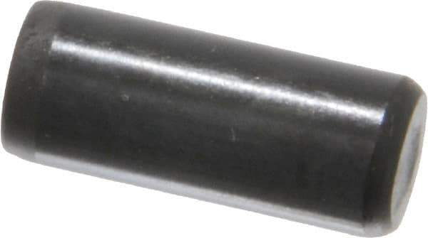 Holo-Krome - 5/16" Diam x 3/4" Pin Length Grade 8 Alloy Steel Standard Dowel Pin - Black Luster Finish, C 47-58 & C 60 (Surface) Hardness, 1 Beveled & 1 Rounded End - Eagle Tool & Supply