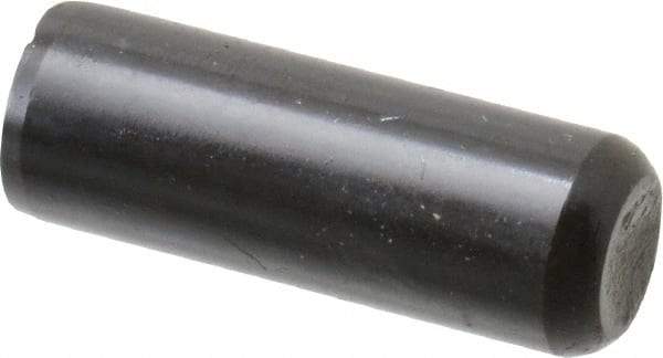 Holo-Krome - 5/16" Diam x 7/8" Pin Length Grade 8 Alloy Steel Standard Dowel Pin - Black Luster Finish, C 47-58 & C 60 (Surface) Hardness, 1 Beveled & 1 Rounded End - Eagle Tool & Supply