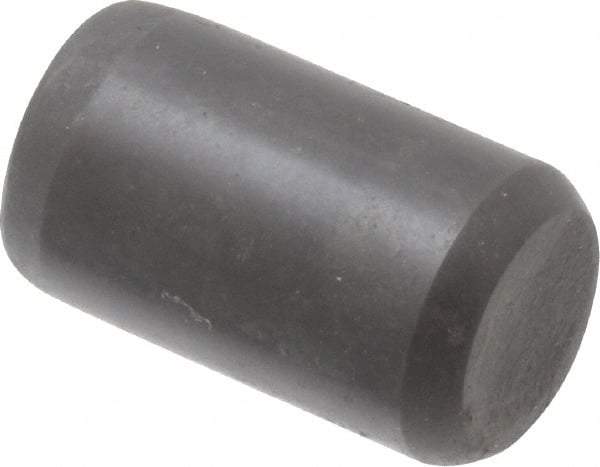 Holo-Krome - 3/8" Diam x 5/8" Pin Length Grade 8 Alloy Steel Standard Dowel Pin - Black Luster Finish, C 47-58 & C 60 (Surface) Hardness, 1 Beveled & 1 Rounded End - Eagle Tool & Supply