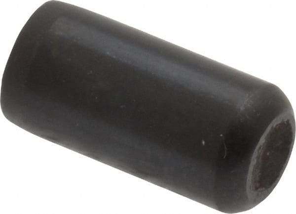 Holo-Krome - 3/8" Diam x 3/4" Pin Length Grade 8 Alloy Steel Standard Dowel Pin - Black Luster Finish, C 47-58 & C 60 (Surface) Hardness, 1 Beveled & 1 Rounded End - Eagle Tool & Supply