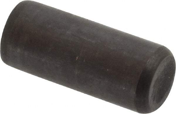 Holo-Krome - 3/8" Diam x 7/8" Pin Length Grade 8 Alloy Steel Standard Dowel Pin - Black Luster Finish, C 47-58 & C 60 (Surface) Hardness, 1 Beveled & 1 Rounded End - Eagle Tool & Supply