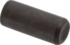 Holo-Krome - 3/8" Diam x 7/8" Pin Length Grade 8 Alloy Steel Standard Dowel Pin - Black Luster Finish, C 47-58 & C 60 (Surface) Hardness, 1 Beveled & 1 Rounded End - Eagle Tool & Supply