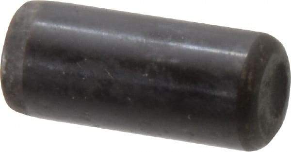 Holo-Krome - 7/16" Diam x 1" Pin Length Grade 8 Alloy Steel Standard Dowel Pin - Black Luster Finish, C 47-58 & C 60 (Surface) Hardness, 1 Beveled & 1 Rounded End - Eagle Tool & Supply