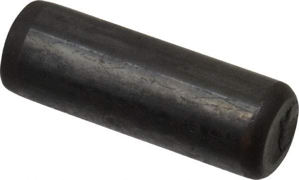 Holo-Krome - 7/16" Diam x 1-1/4" Pin Length Grade 8 Alloy Steel Standard Dowel Pin - Black Luster Finish, C 47-58 & C 60 (Surface) Hardness, 1 Beveled & 1 Rounded End - Eagle Tool & Supply
